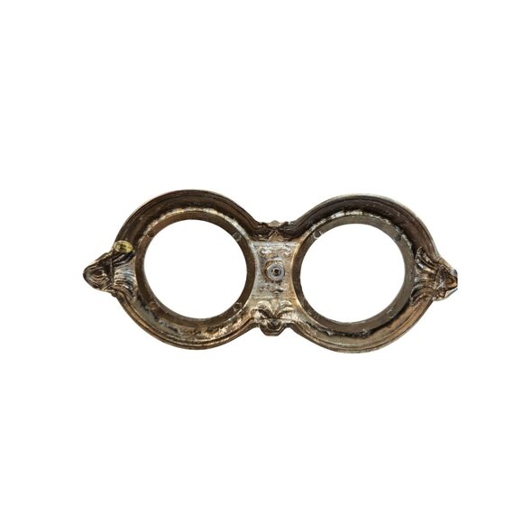 Victorian Style Silverplate Condiment Stand Dual Holder, Ornate Shell Scroll Bar - Picture 11 of 14